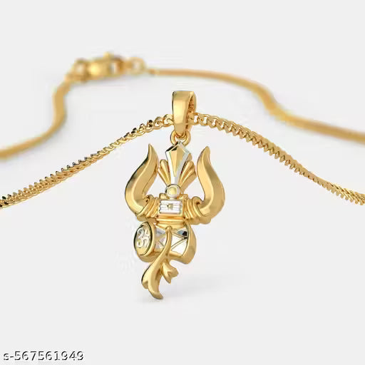 Gold Plating Chain pendant for boys and girl |Hrs Jewels | mahakal shivratri gift pendant savan festival mahakal pendant